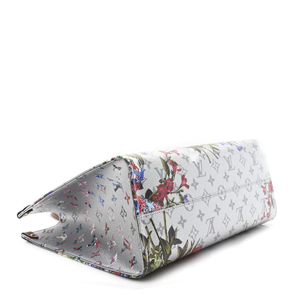 Louis Vuitton Metallic Monogram LV Garden OnTheGo MM Silver 4 of 9