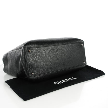 Chanel Deerskin Cerf Executive Shopper Tote Black 4 of 7