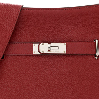Hermes Taurillon Clemence Jypsiere 34 Rouge Venetian 8 of 18