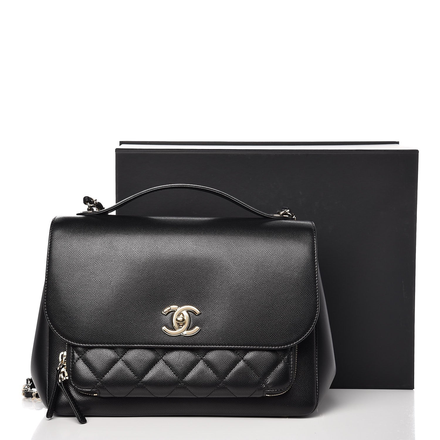 Chanel Caviar Quilted Large Business Affinity Flap Black 8 of 8
