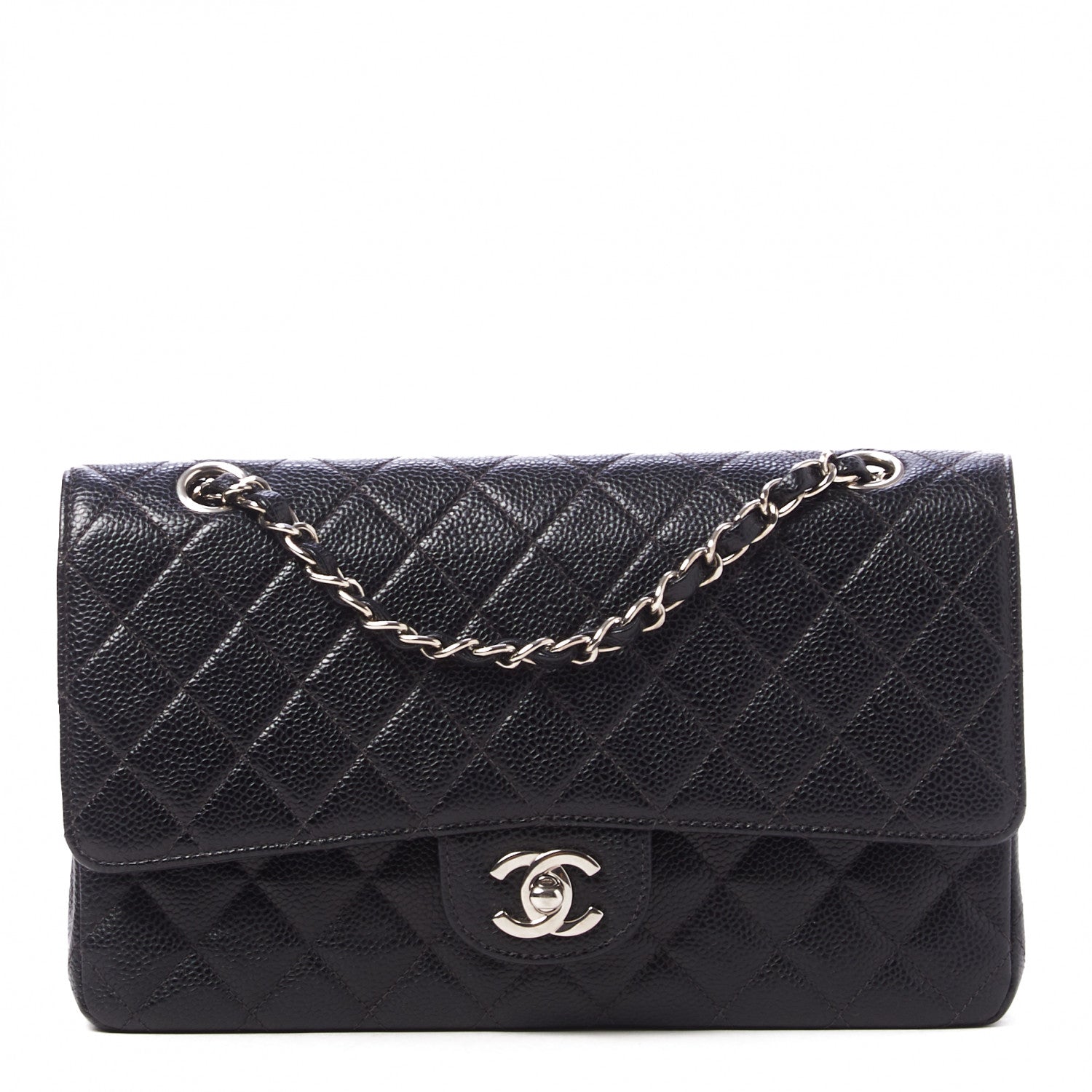 Chanel Caviar Quilted Medium Double Flap Black 1 of 9