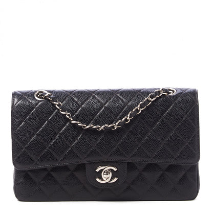 Chanel Caviar Quilted Medium Double Flap Black 1 of 9