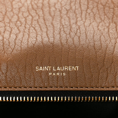 Saint Laurent Grained Lambskin Monogram Medium Niki Chain Satchel Dark Cork 6 of 11