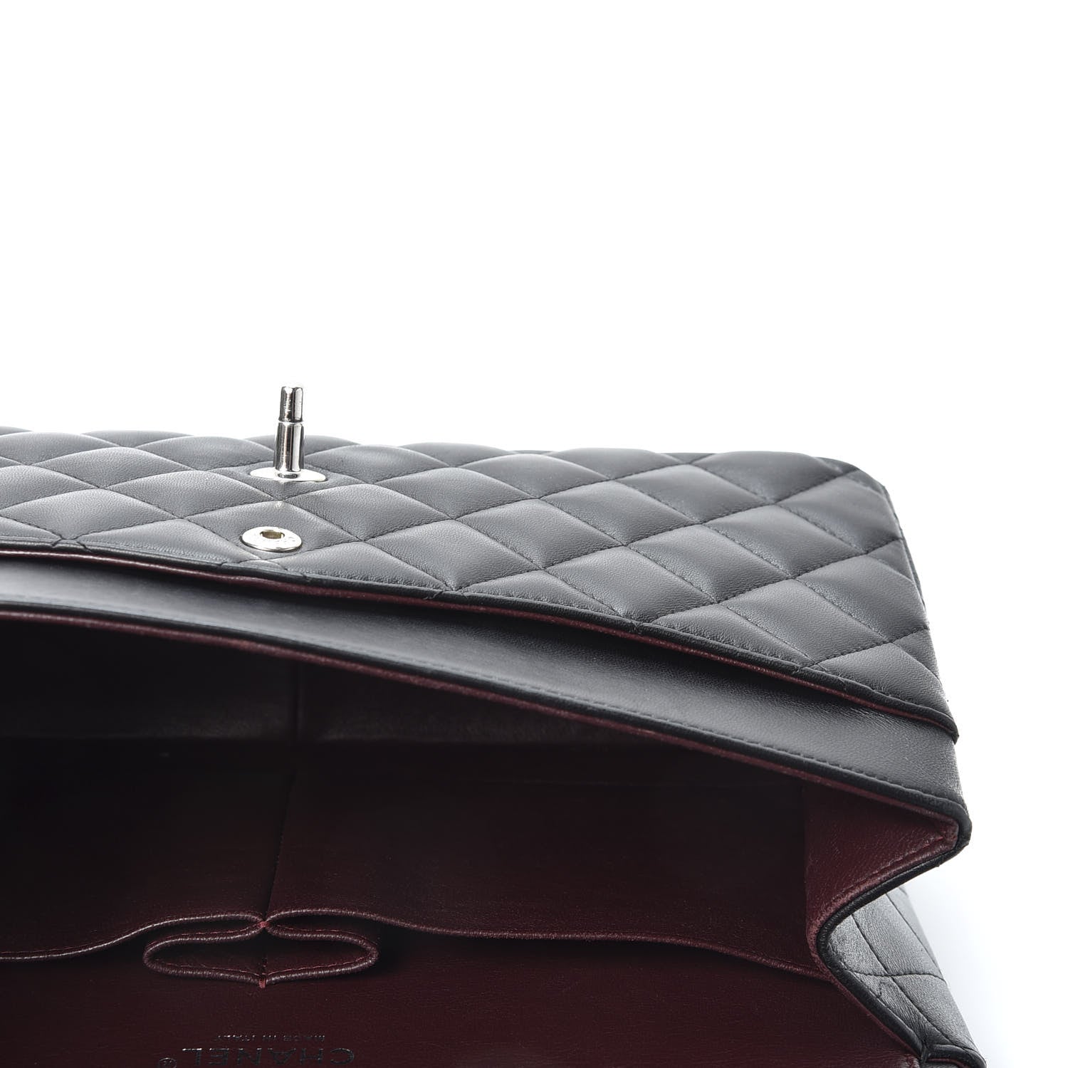Chanel Lambskin Quilted Jumbo Double Flap Black 4 of 9