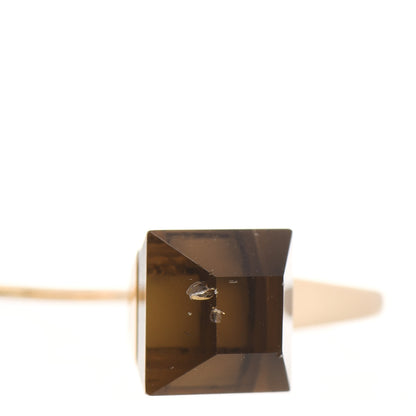 Gucci 18K Yellow Gold Smoky Quartz Chiodo Drop Earrings 7 of 7