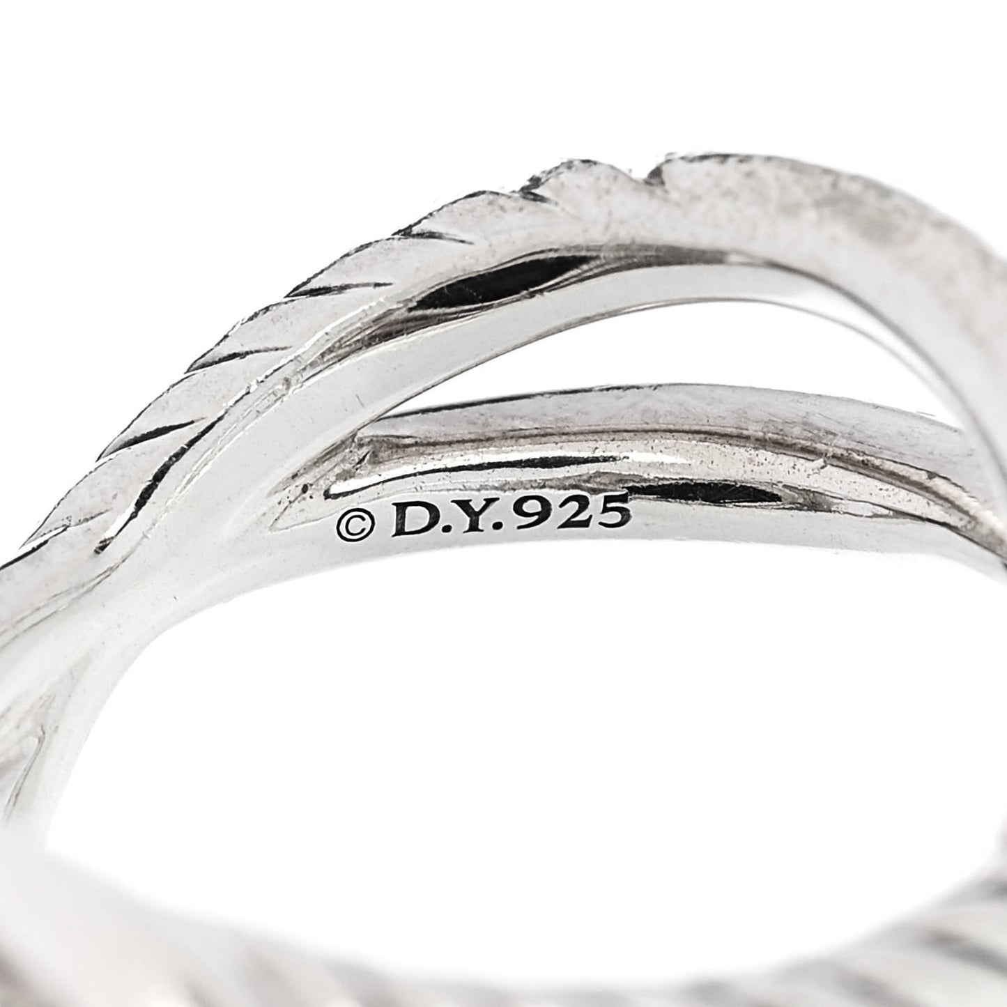 DAVID YURMAN Sterling Silver Black Onyx 11mm Infinity Ring