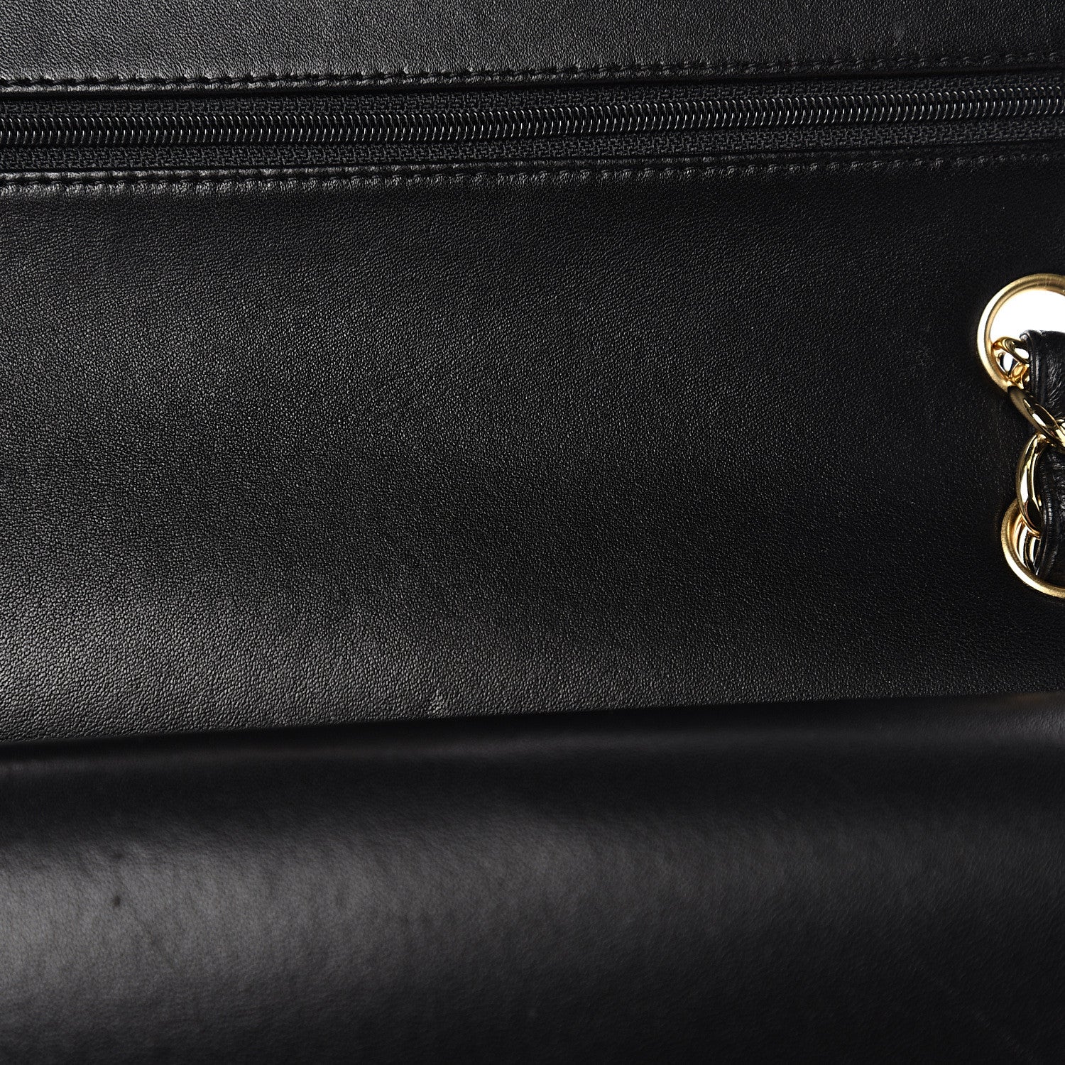 Chanel Lambskin Quilted Jumbo Double Flap Black 10 of 16