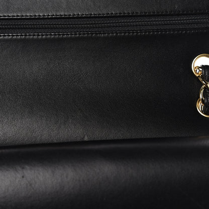 Chanel Lambskin Quilted Jumbo Double Flap Black 10 of 16