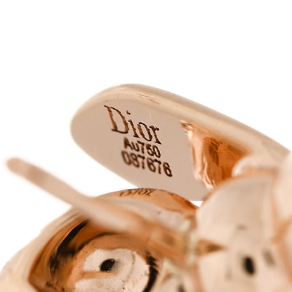 Christian Dior 18K Rose Gold Diamond Pré Catelan Earrings 5 of 5