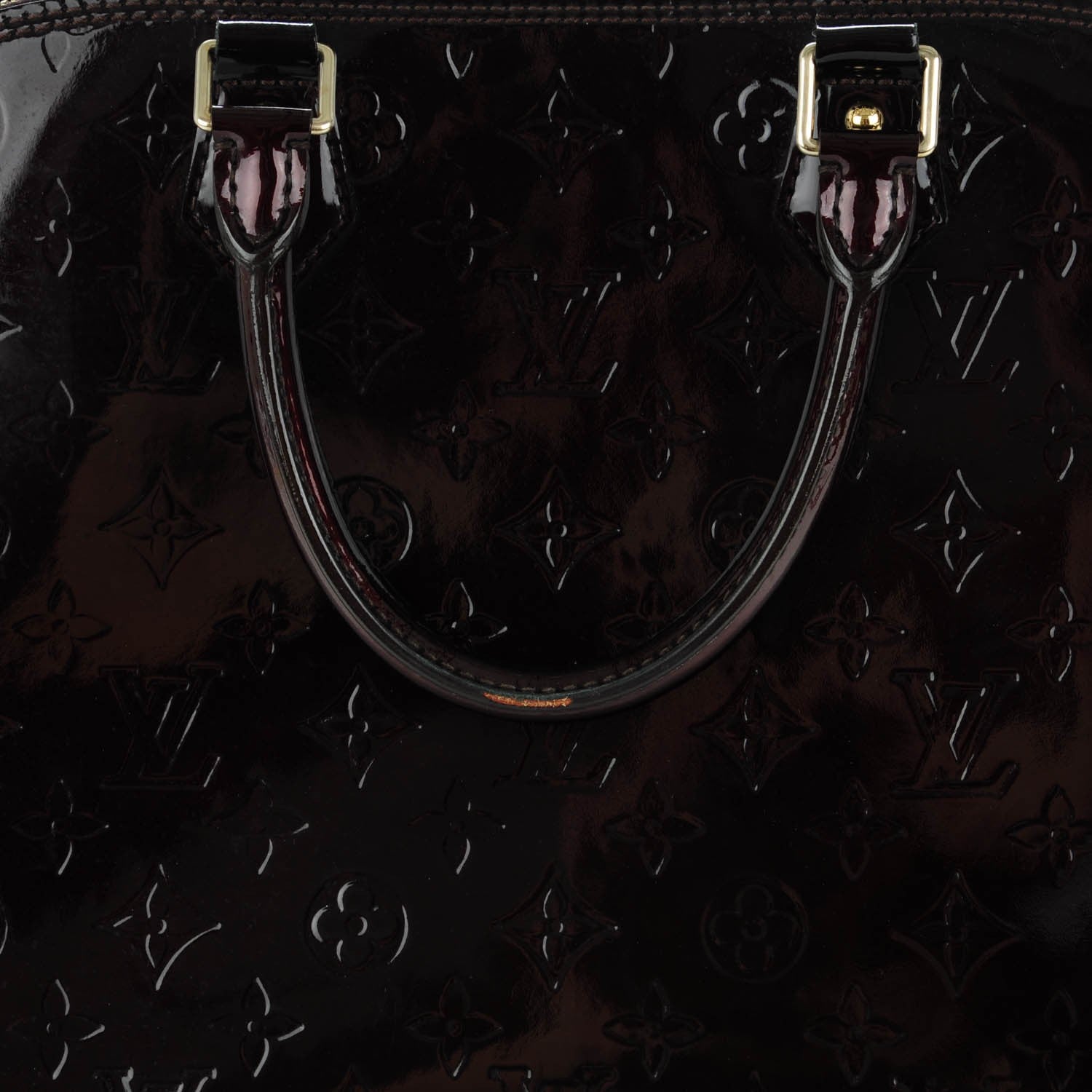 Louis Vuitton Vernis Alma MM Amarante 8 of 8