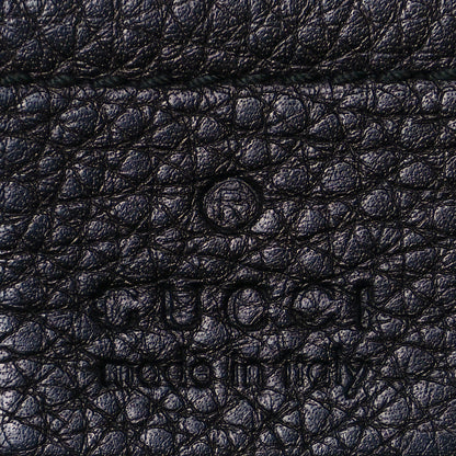 Gucci Pebbled Calfskin Studded Medium Soho Chain Shoulder Bag Black 6 of 11