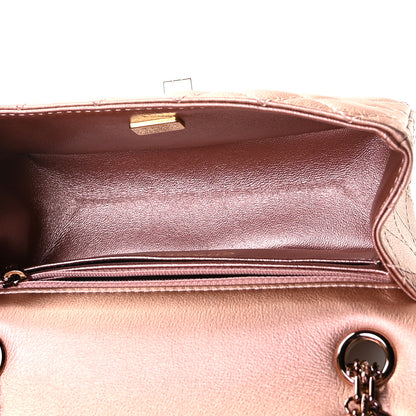 Chanel Metallic Grained Calfskin Quilted 2.55 Reissue Mini Flap Copper Pink 8 of 9