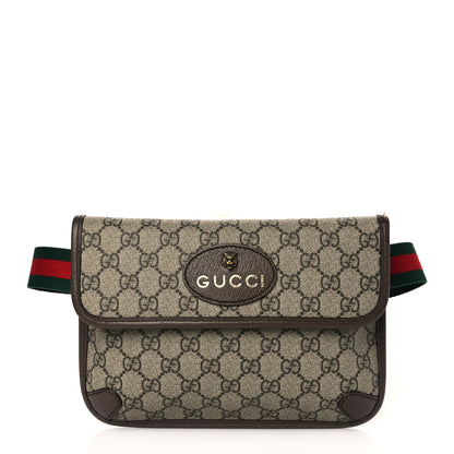 Gucci GG Supreme Monogram Neo Vintage Web Belt Bag Brown 1 of 10