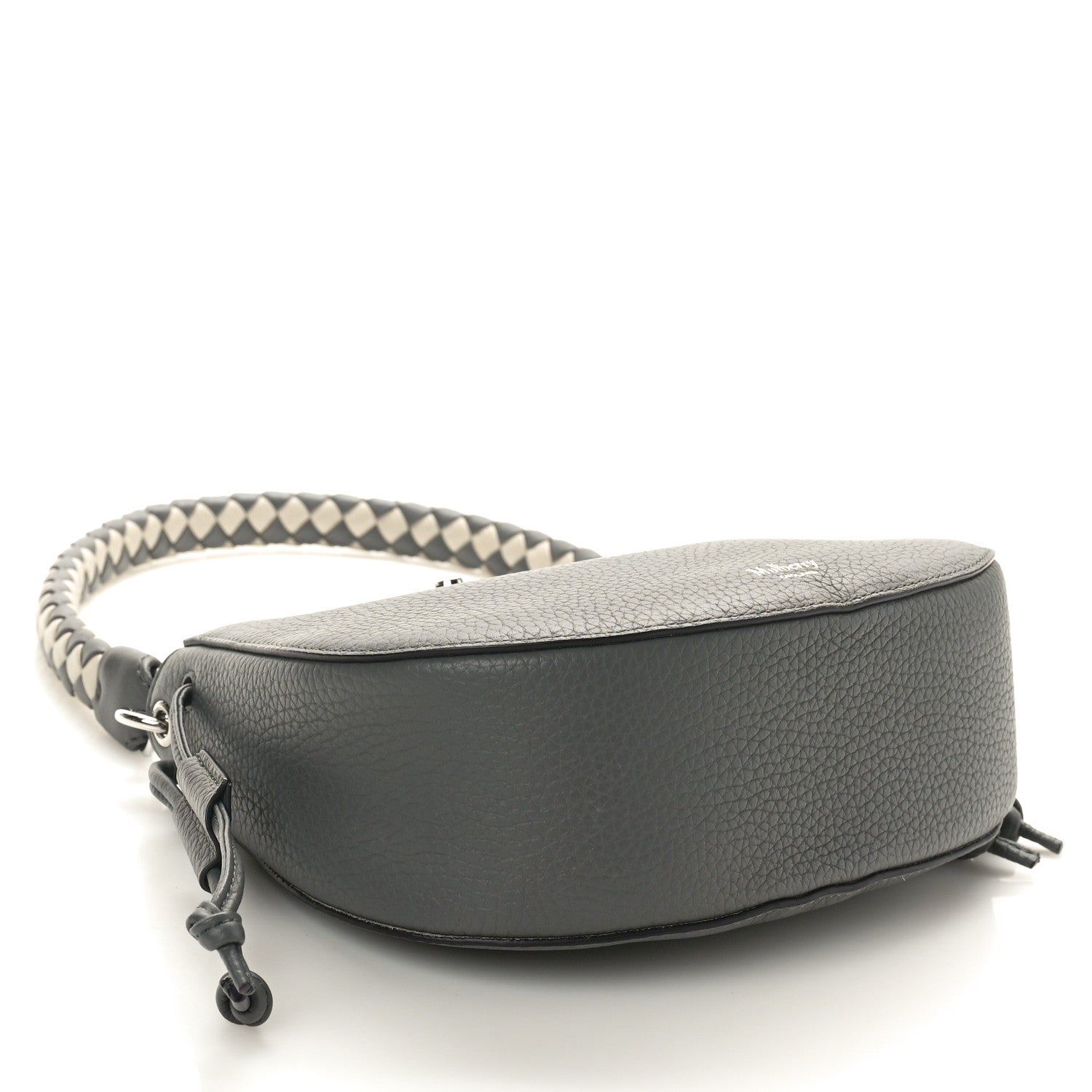 Mulberry Heavy Grain Mini Iris Hobo Charcoal 4 of 9