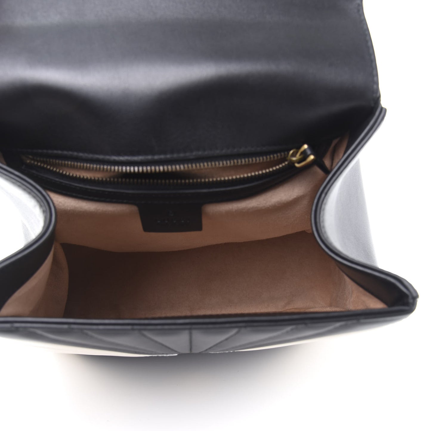 Calfskin Bamboo Trapuntata Queen Margaret Backpack Mystic White Black