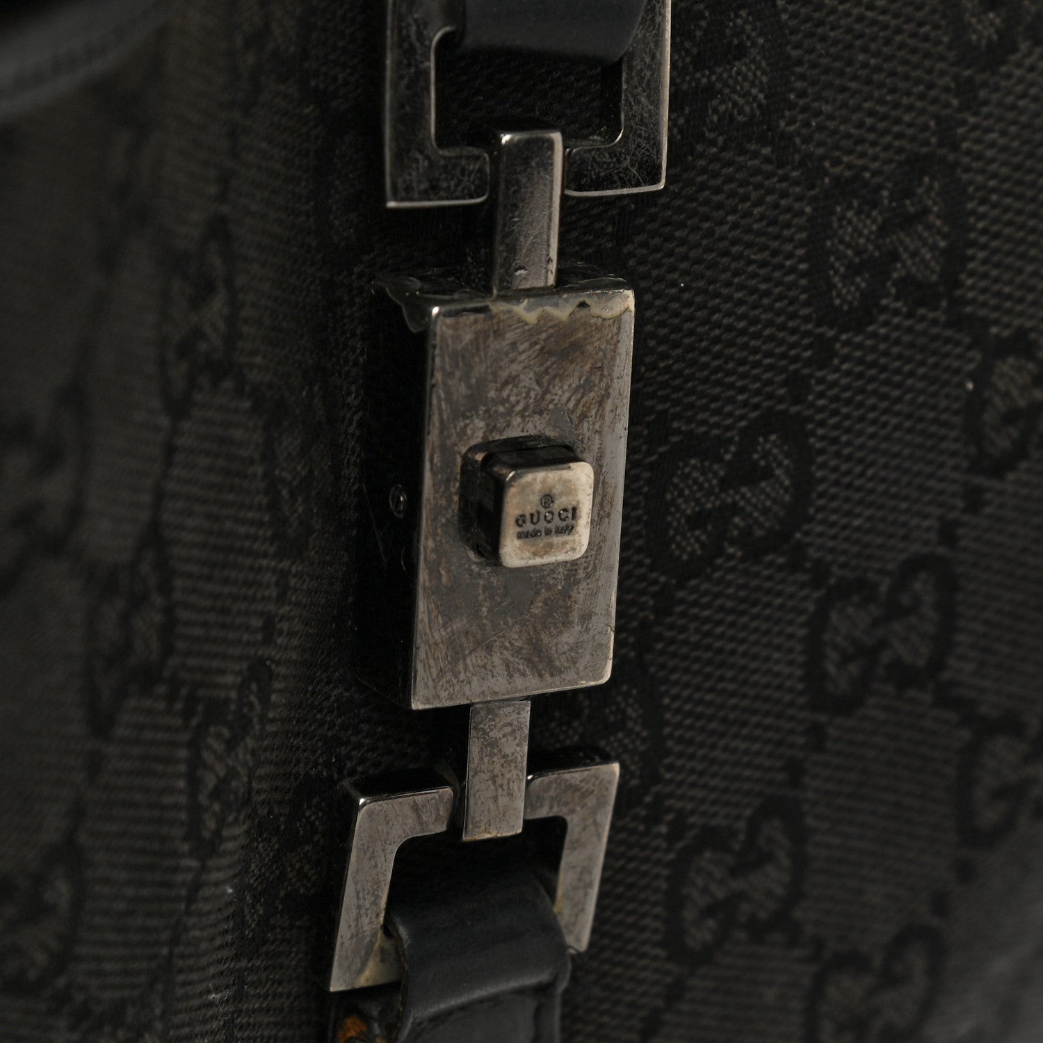 Gucci Monogram Small Jackie O Hobo Black 27 of 33