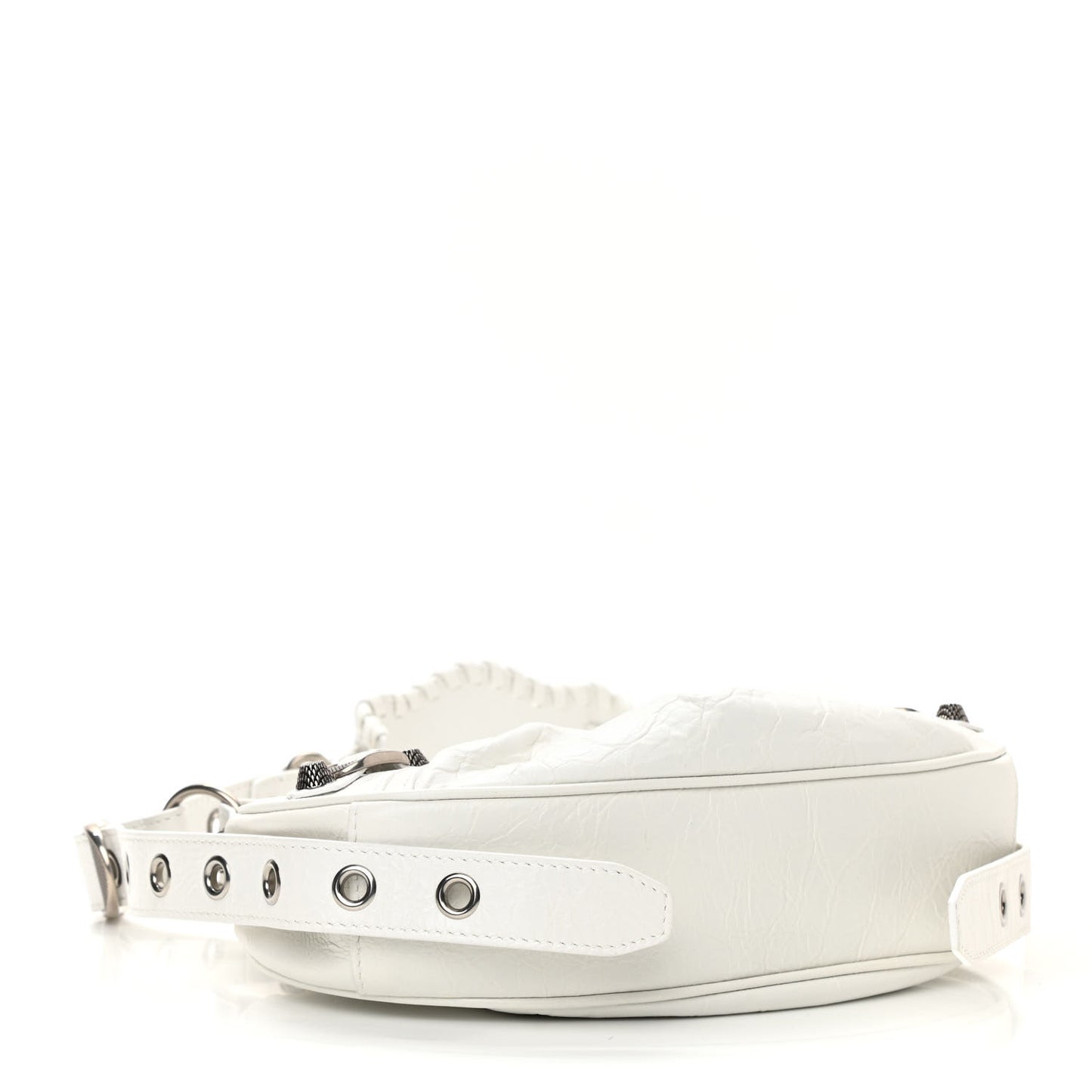 Agneau Arena Le Cagole Shoulder Bag XS Optic White