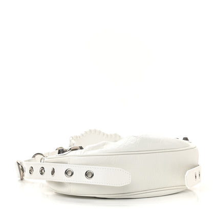 Balenciaga Agneau Arena Le Cagole Shoulder Bag XS Optic White 4 of 10