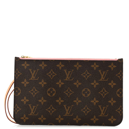 Louis Vuitton Monogram Neverfull MM GM Pochette Rose Ballerine 1 of 10