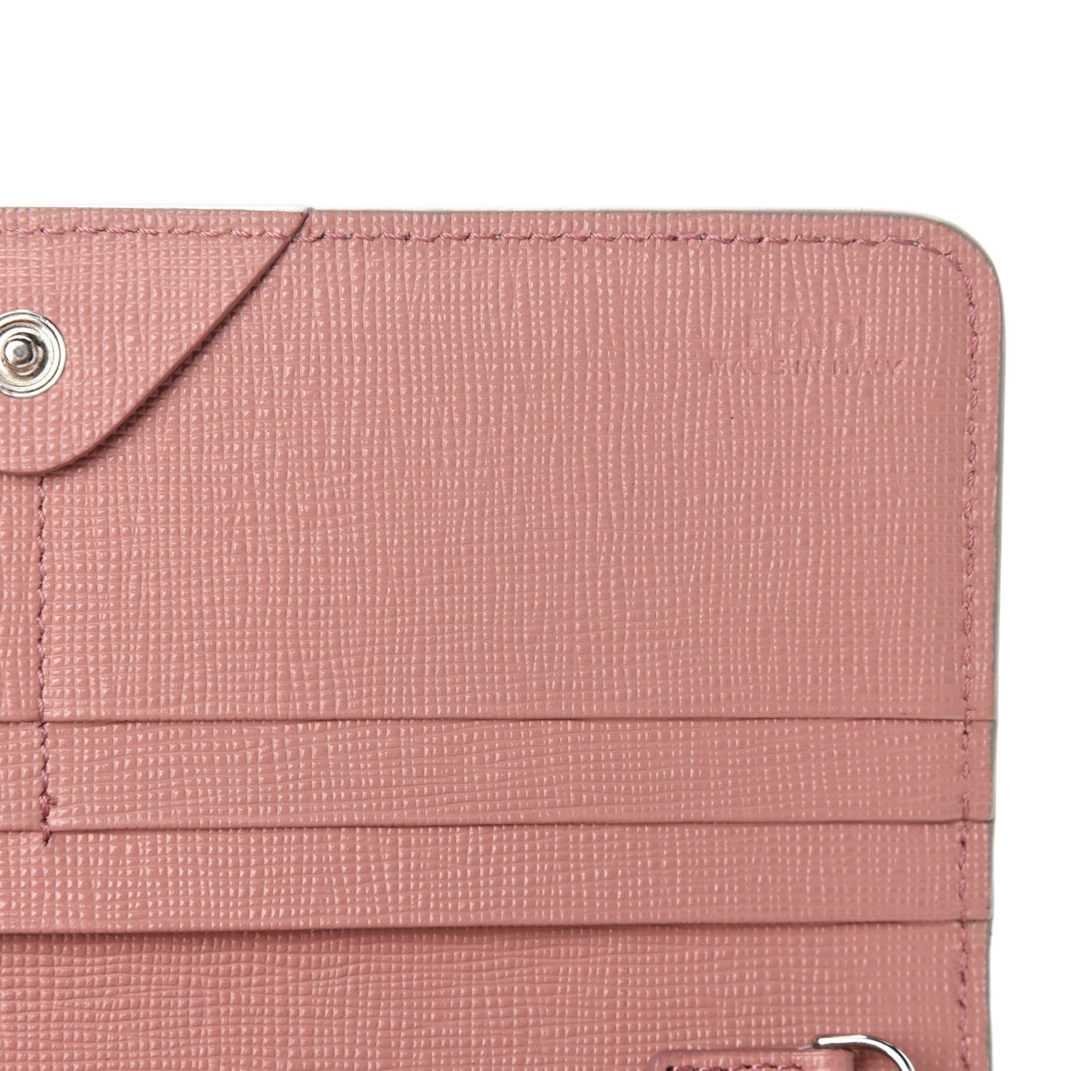 Fendi Vitello Elite Crystal Eye Monster Continental Wallet on Chain Grigio Polvere Ribes Multicolor 8 of 10