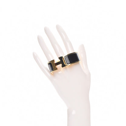 Hermes Enamel Wide Clic Clac H Bracelet PM Black 2 of 6