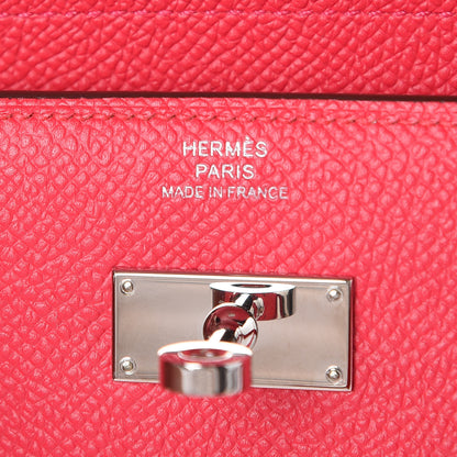 Hermes Epsom Medium Kelly Wallet Rose Extreme 6 of 7
