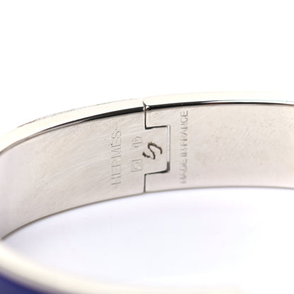 Hermes Enamel Narrow Clic Clac H Bracelet PM Iris 4 of 4