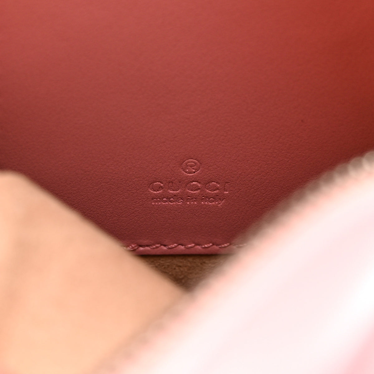 Gucci Calfskin Matelasse Mini GG Marmont Crossbody Bag Wild Rose 6 of 10