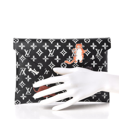 Louis Vuitton Catogram Large Kirigami Pochette Black 2 of 8