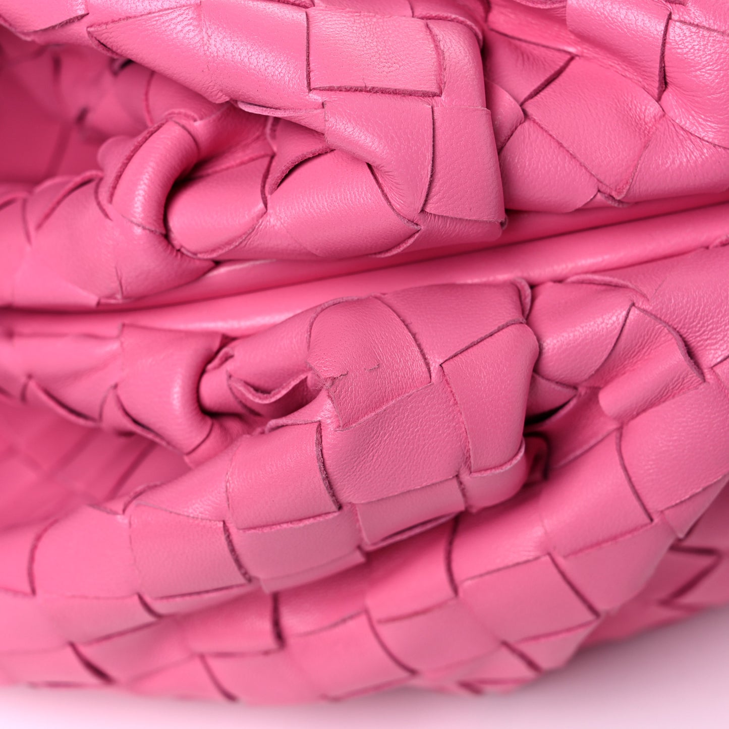 Nappa Maxi Intrecciato The Pouch Oversized Clutch Pink