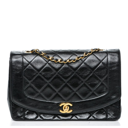 Chanel Lambskin Quilted Medium Single Flap Black 1 of 8