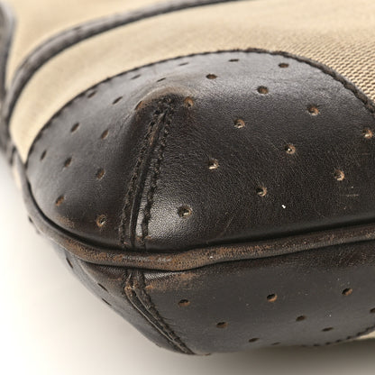 Gucci Canvas Web GG Reins Hobo Brown 8 of 11