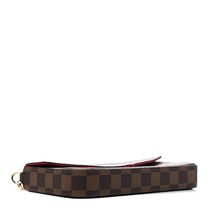 Louis Vuitton Damier Ebene Pochette Felicie Chain Wallet 5 of 15