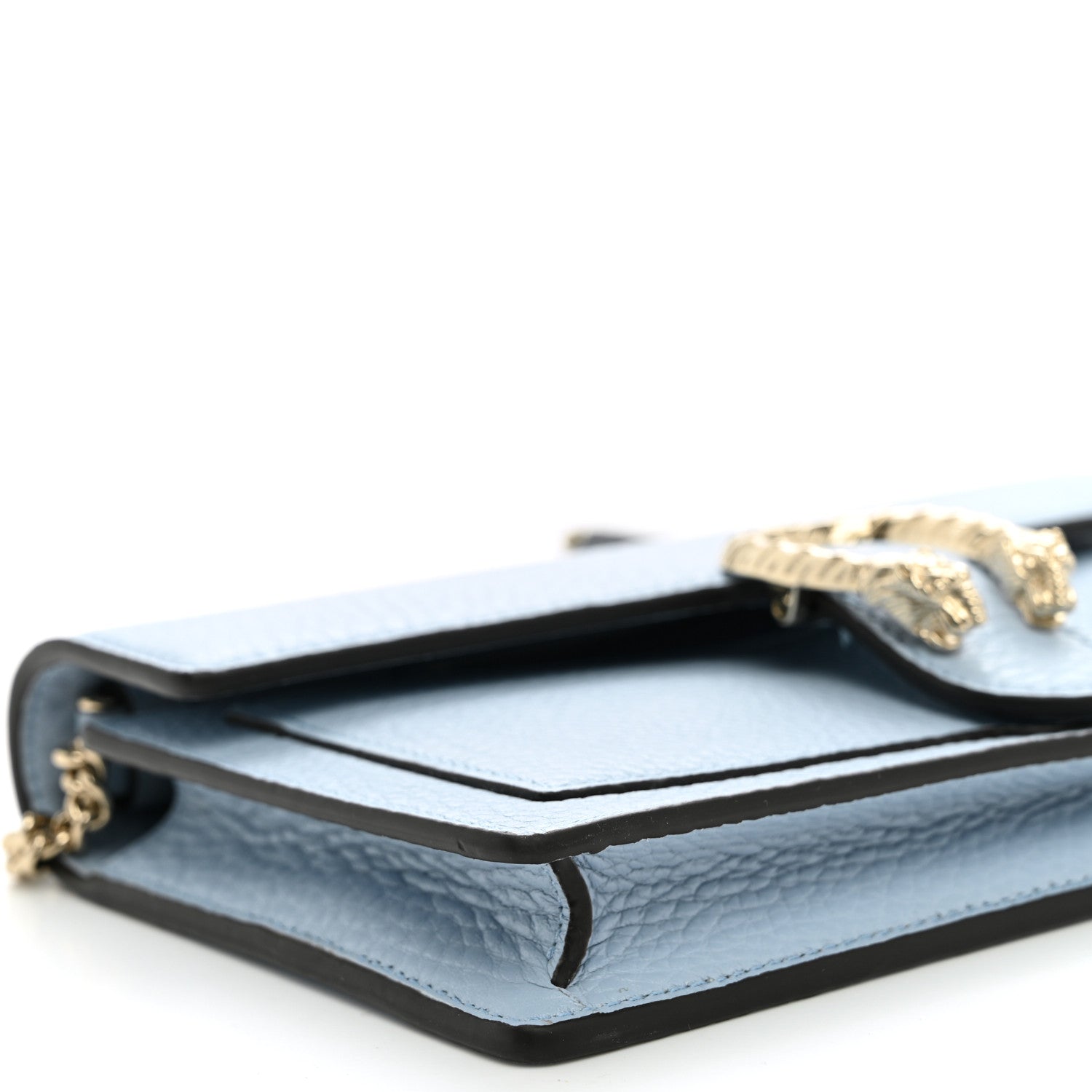 Gucci Calfskin Dionysus NM Chain Wallet Porcelain Light Blue 8 of 10