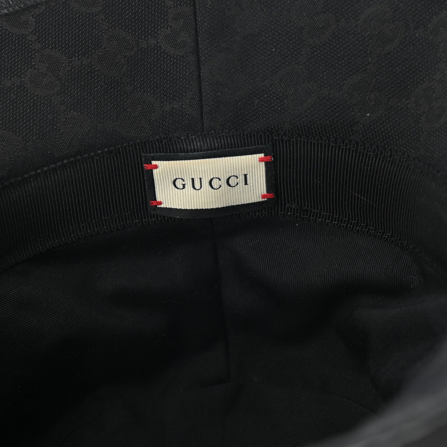 Monogram Textured Dollar Calfskin GG Jago Bucket Hat L Black