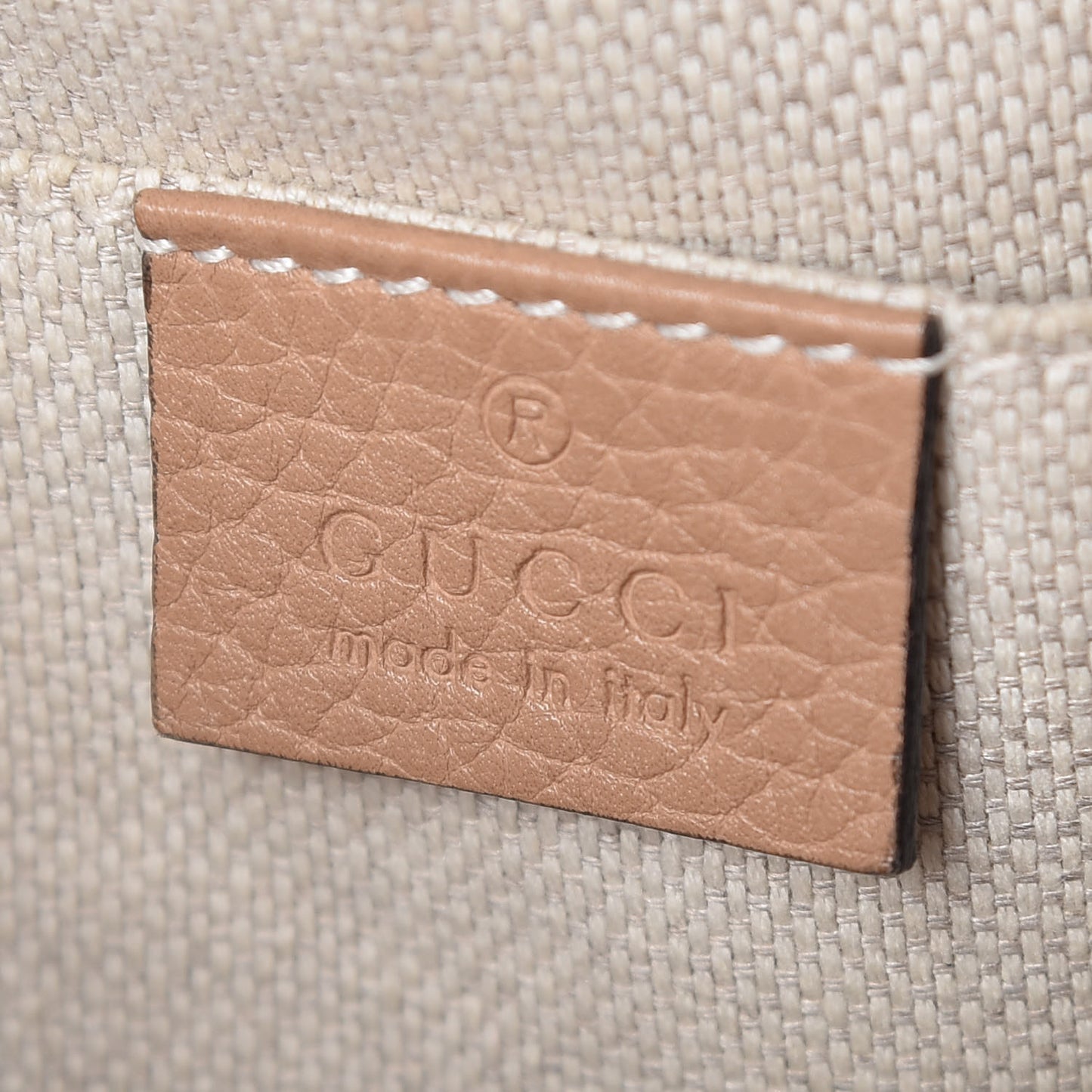 Pebbled Calfskin Small Soho Disco Bag Rose Beige