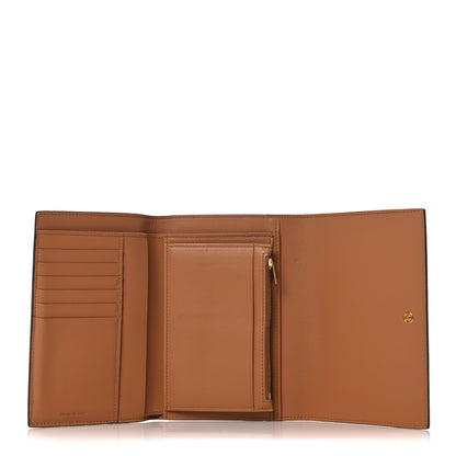 Celine Smooth Lambskin Medium Frame Multifunction Wallet Tan Optic White 5 of 13