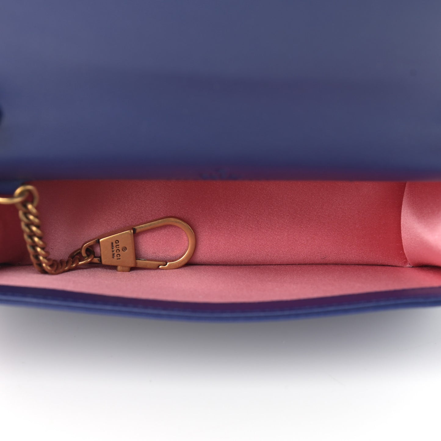 Velvet Matelasse GG Marmont Mini Bag Cobalt Blue