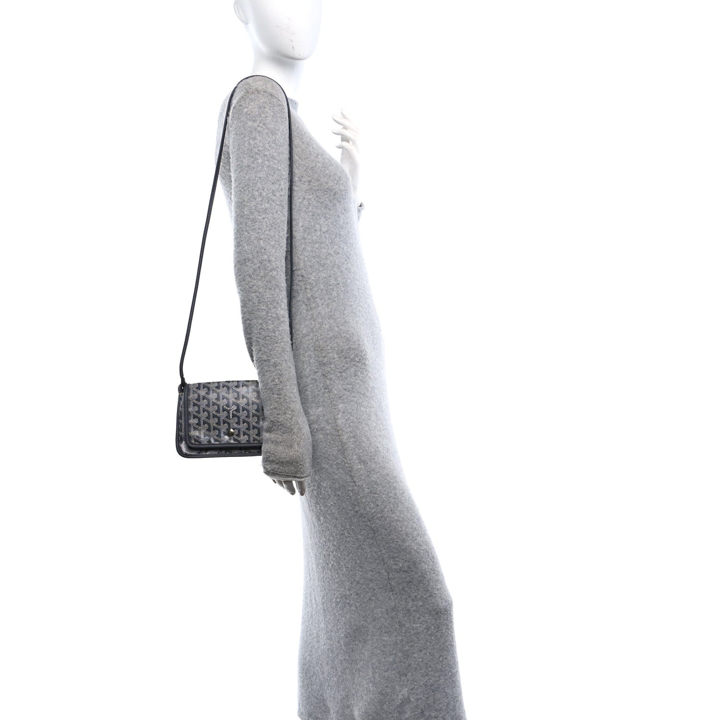 Goyardine Plumet Wallet Clutch Grey