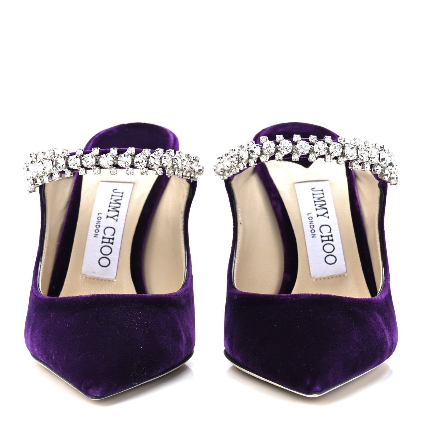 Suede Crystal Pearl Bing 100 Pumps 36 Purple