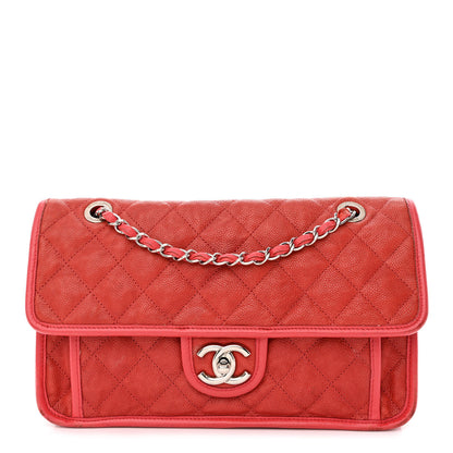 Chanel Caviar Quilted Medium French Riviera Flap Red 1 of 15
