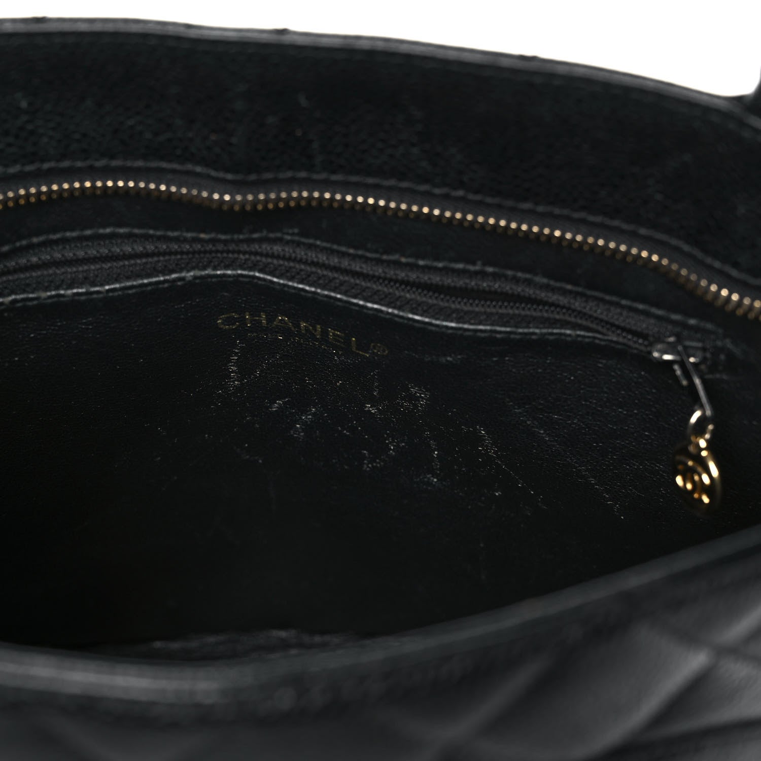 Chanel Caviar Quilted Medallion Tote Black 17 of 19