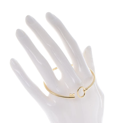 Tiffany 18K Yellow Gold Keys Wire Bracelet 2 of 6
