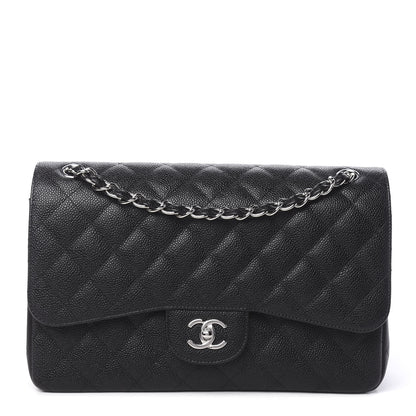 Chanel Caviar Quilted Jumbo Double Flap Black 1 of 11