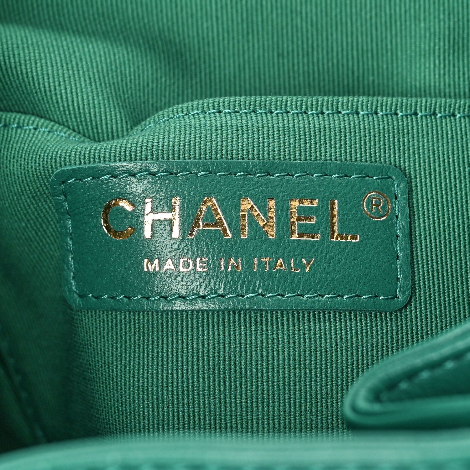 Chanel Lambskin Quilted Small Duma Drawstring Backpack Green 6 of 10
