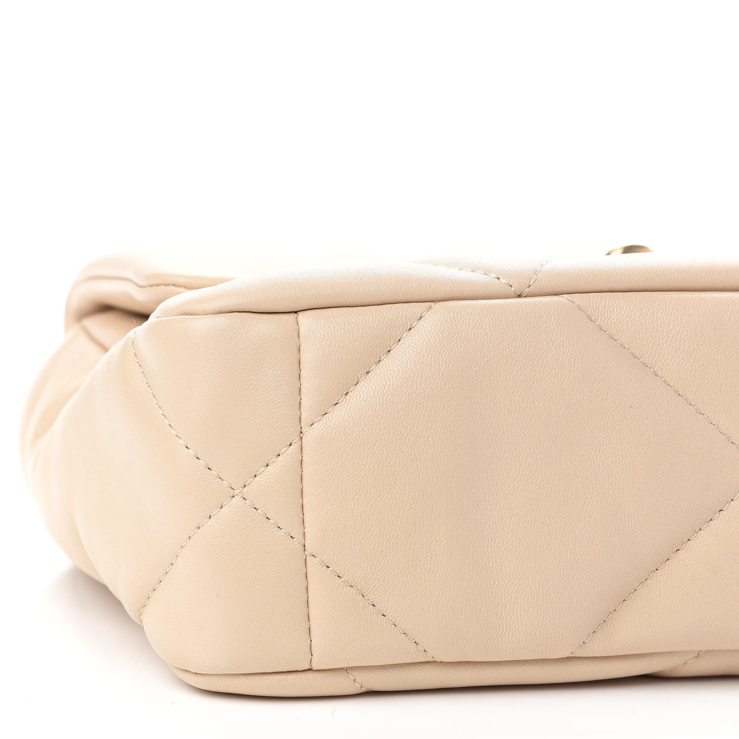 Chanel Lambskin Quilted Medium Chanel 19 Flap Beige 7 of 8