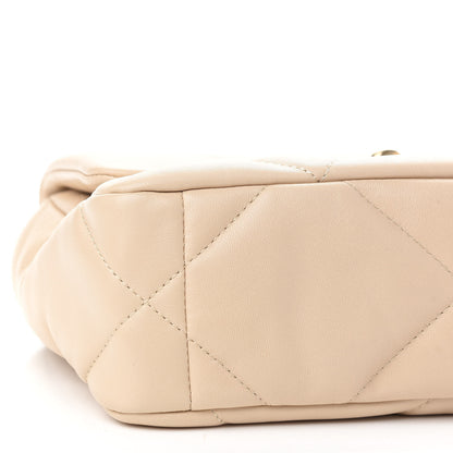 Chanel Lambskin Quilted Medium Chanel 19 Flap Beige 7 of 8