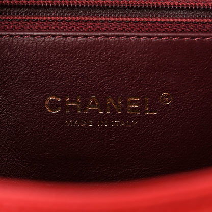 Chanel Caviar Quilted Small CC Filigree Flap Red 6 of 10