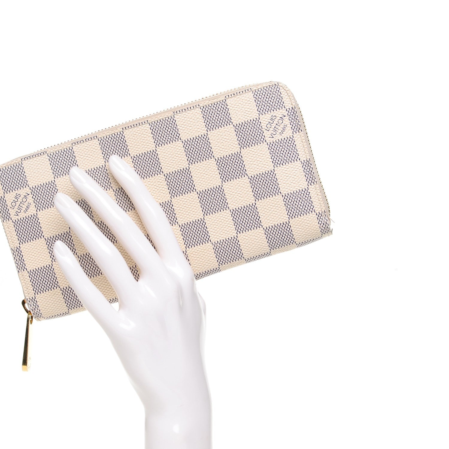 Louis Vuitton Damier Azur Zippy Wallet 2 of 6
