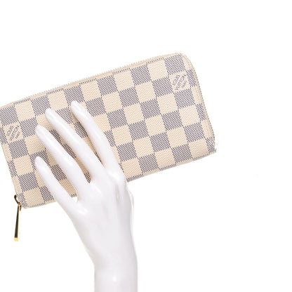 Louis Vuitton Damier Azur Zippy Wallet 2 of 6